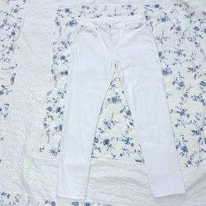 7 For All Mankind white skinny jeans